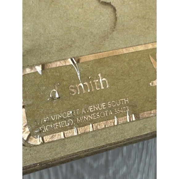 Vintage D Smith Minnesota Artist Print Butterfly And Flowers Matte & Framed 8” - Picture 5 of 6